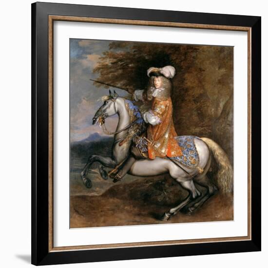 Lord William Cavendish, Later 4th Earl and 1st Duke of Devonshire on Horseback-Adam Frans van der Meulen-Framed Giclee Print