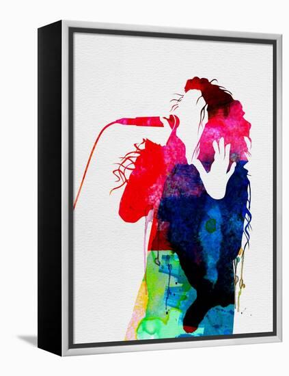 Lorde Watercolor-Lora Feldman-Framed Stretched Canvas