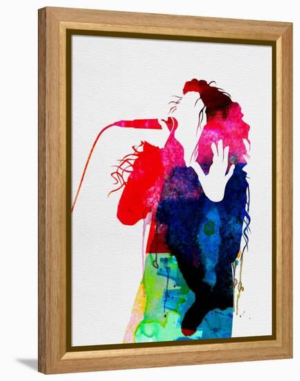 Lorde Watercolor-Lora Feldman-Framed Stretched Canvas