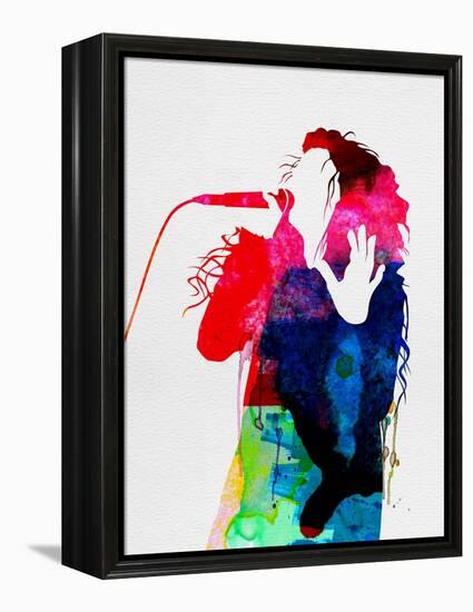 Lorde Watercolor-Lora Feldman-Framed Stretched Canvas