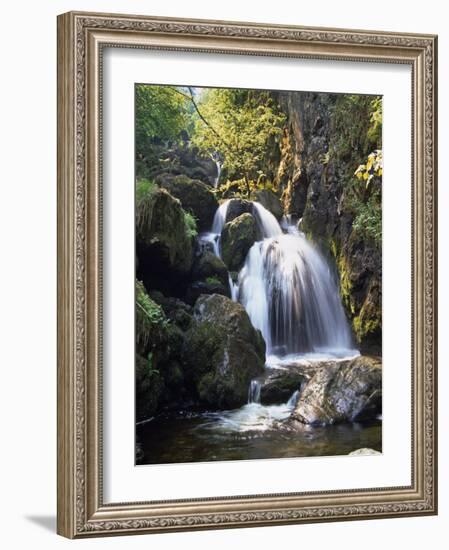 Lordor Cascade, Borrowdale, Lake District, Cumbria, England, United Kingdom, Europe-Nigel Blythe-Framed Photographic Print