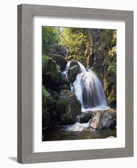 Lordor Cascade, Borrowdale, Lake District, Cumbria, England, United Kingdom, Europe-Nigel Blythe-Framed Photographic Print