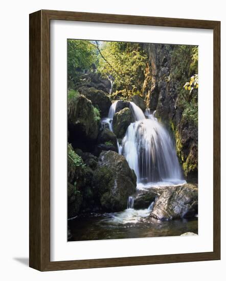 Lordor Cascade, Borrowdale, Lake District, Cumbria, England, United Kingdom, Europe-Nigel Blythe-Framed Photographic Print