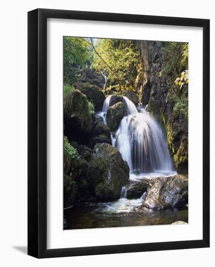 Lordor Cascade, Borrowdale, Lake District, Cumbria, England, United Kingdom, Europe-Nigel Blythe-Framed Photographic Print