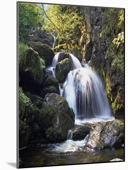 Lordor Cascade, Borrowdale, Lake District, Cumbria, England, United Kingdom, Europe-Nigel Blythe-Mounted Photographic Print