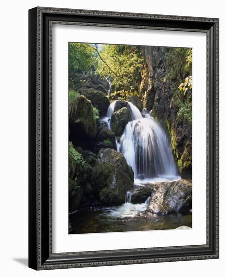 Lordor Cascade, Borrowdale, Lake District, Cumbria, England, United Kingdom, Europe-Nigel Blythe-Framed Photographic Print