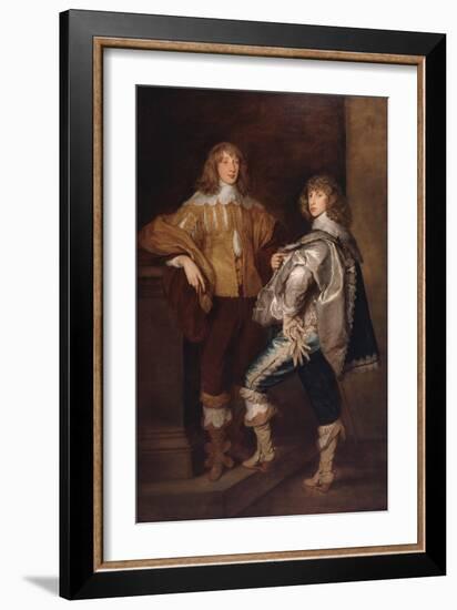 Lords John and Bernard Stuart, after Anthony Van Dyck, C.1760-70-Thomas Gainsborough-Framed Giclee Print