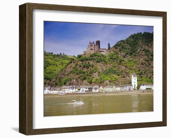 Lorelei Rock, St. Goarshausen, Rhine River, Rhineland-Palatinate, Germany, Europe-Gavin Hellier-Framed Photographic Print