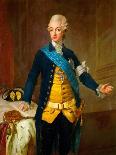 Portrait of Gustav III of Sweden, 1771 (Oil on Canvas)-Lorens the Younger Pasch-Framed Giclee Print