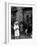 Lorenza Curiel in White First Communion Dress Waiting for Mother to Lock Door-W^ Eugene Smith-Framed Photographic Print