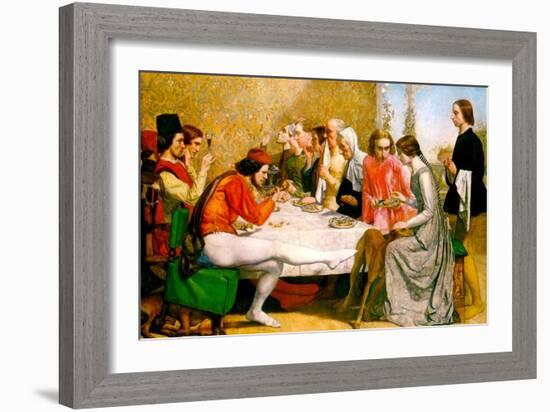 Lorenzo and Isabella-John Everett Millais-Framed Art Print