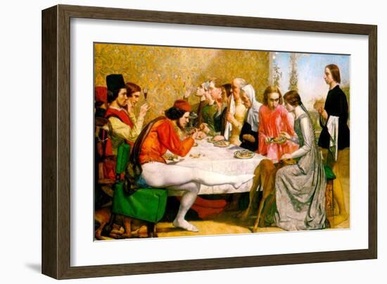 Lorenzo and Isabella-John Everett Millais-Framed Art Print