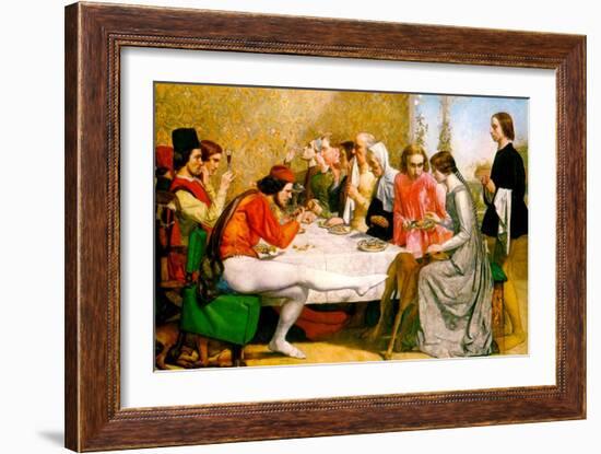 Lorenzo and Isabella-John Everett Millais-Framed Art Print