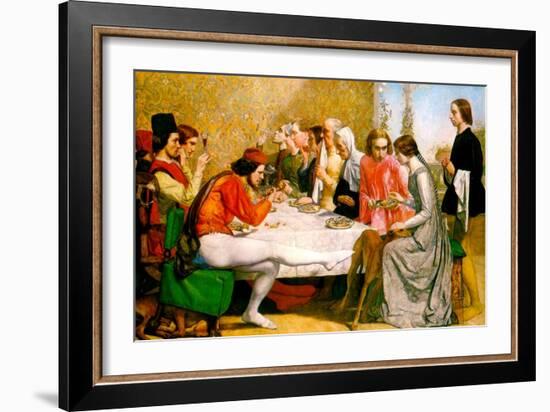 Lorenzo and Isabella-John Everett Millais-Framed Art Print