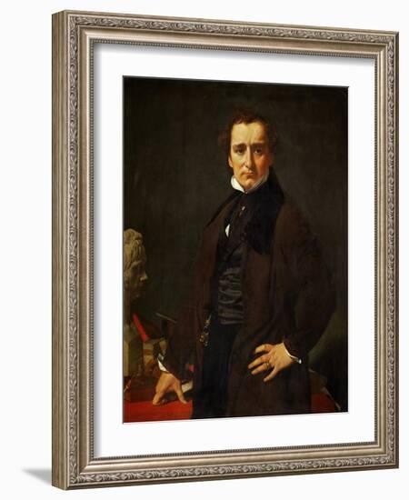 Lorenzo Bartolini (1777-1850), Sculptor, Painted in Florence, 1820-Jean-Auguste-Dominique Ingres-Framed Giclee Print