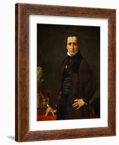 Lorenzo Bartolini (1777-1850), Sculptor, Painted in Florence, 1820-Jean-Auguste-Dominique Ingres-Framed Giclee Print