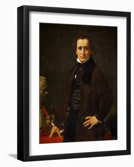 Lorenzo Bartolini (1777-1850), Sculptor, Painted in Florence, 1820-Jean-Auguste-Dominique Ingres-Framed Giclee Print