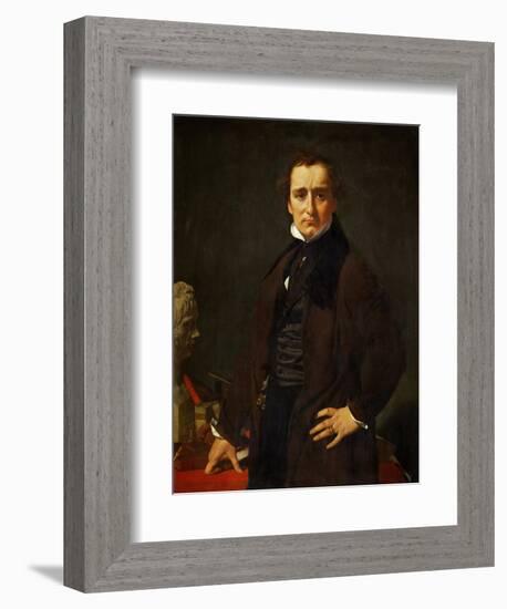 Lorenzo Bartolini (1777-1850), Sculptor, Painted in Florence, 1820-Jean-Auguste-Dominique Ingres-Framed Giclee Print