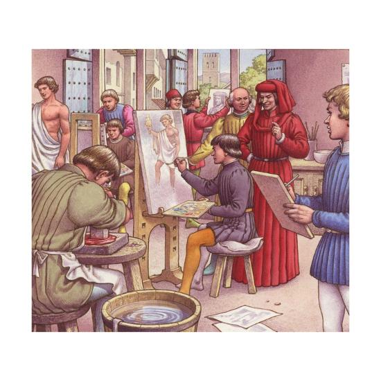 Lorenzo De Medici Visits The School For Artists Giclee Print Pat Nicolle Art Com Lorenzo De Medici Visits The School For Artists Giclee Print Pat Nicolle Art Com