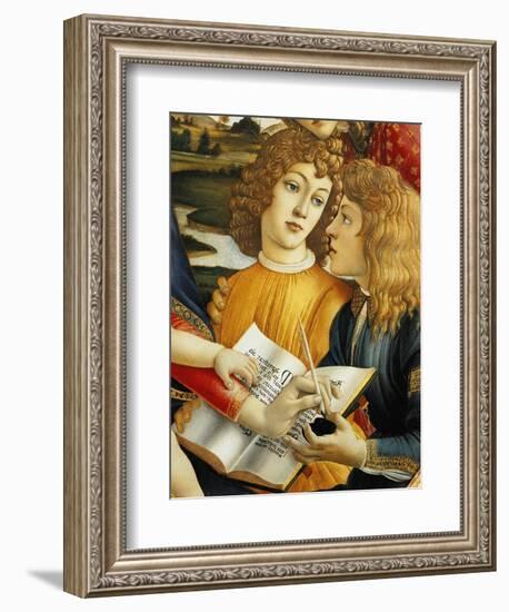 Lorenzo Magnificent and His Brother Giuliano De Medici-Sandro Botticelli-Framed Giclee Print