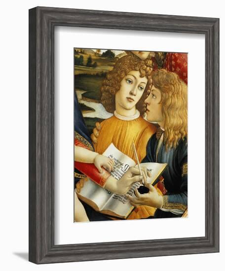 Lorenzo Magnificent and His Brother Giuliano De Medici-Sandro Botticelli-Framed Giclee Print