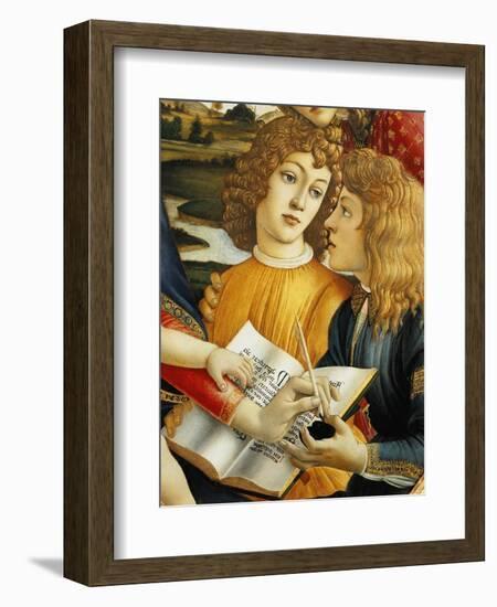 Lorenzo Magnificent and His Brother Giuliano De Medici-Sandro Botticelli-Framed Giclee Print