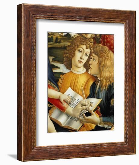 Lorenzo Magnificent and His Brother Giuliano De Medici-Sandro Botticelli-Framed Giclee Print