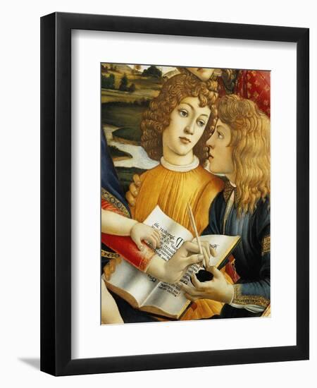 Lorenzo Magnificent and His Brother Giuliano De Medici-Sandro Botticelli-Framed Giclee Print