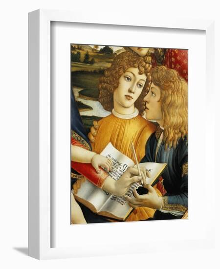 Lorenzo Magnificent and His Brother Giuliano De Medici-Sandro Botticelli-Framed Giclee Print