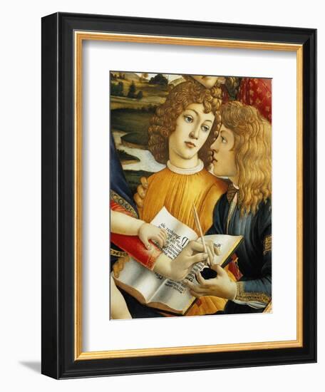 Lorenzo Magnificent and His Brother Giuliano De Medici-Sandro Botticelli-Framed Giclee Print