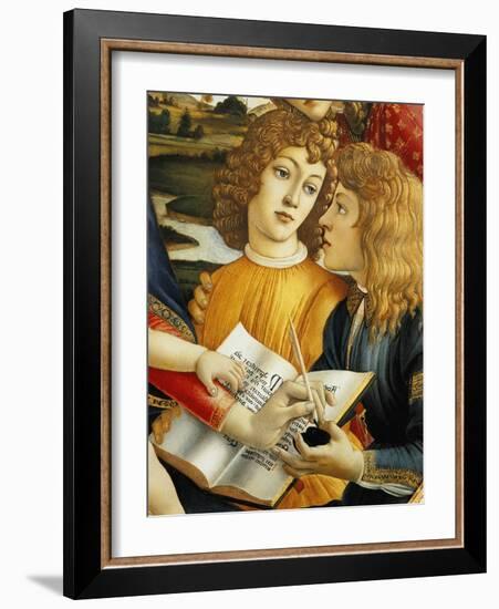 Lorenzo Magnificent and His Brother Giuliano De Medici-Sandro Botticelli-Framed Giclee Print