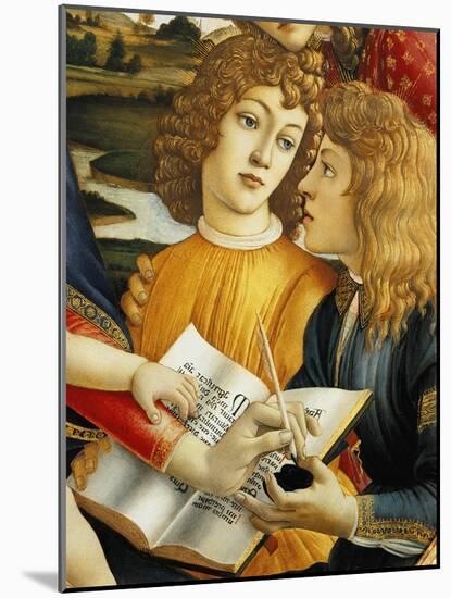 Lorenzo Magnificent and His Brother Giuliano De Medici-Sandro Botticelli-Mounted Giclee Print
