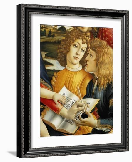 Lorenzo Magnificent and His Brother Giuliano De Medici-Sandro Botticelli-Framed Giclee Print