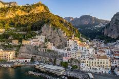 View of the town in Spring, Positano, Amalfi Coast (Costiera Amalfitana), Campania-Lorenzo Mattei-Framed Photographic Print