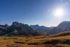 Brenta mountain range at sunrise, Rendena Valley, Trentino, Italy, Europe-Lorenzo Mattei-Framed Photographic Print