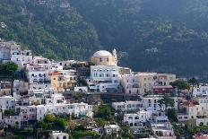 View of the town in Spring, Positano, Amalfi Coast (Costiera Amalfitana), Campania-Lorenzo Mattei-Framed Photographic Print