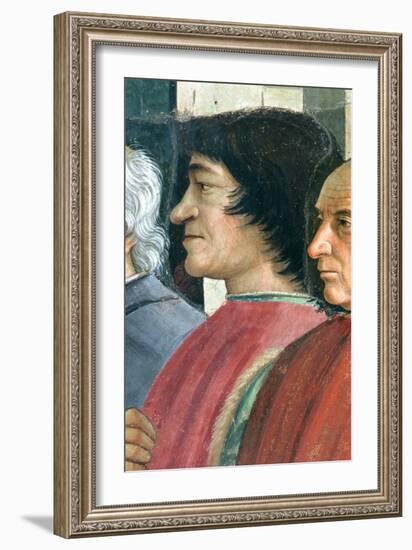 Lorenzo Medici, St. Francis Receives the Rule of Order, Cycle: Life of St. Francis of Assisi, 1486-Domenico Ghirlandaio-Framed Giclee Print