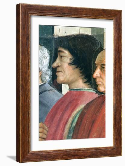 Lorenzo Medici, St. Francis Receives the Rule of Order, Cycle: Life of St. Francis of Assisi, 1486-Domenico Ghirlandaio-Framed Giclee Print