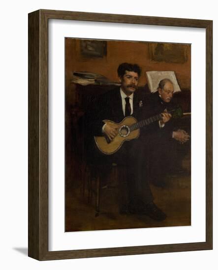 Lorenzo Pagans and Auguste De Gas, 1871-1872-Edgar Degas-Framed Giclee Print