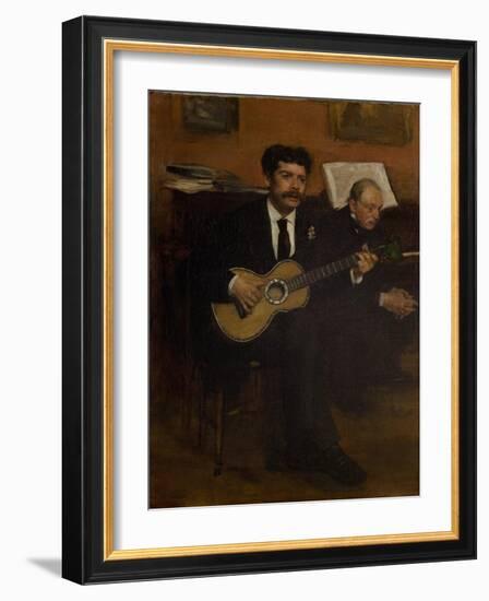 Lorenzo Pagans and Auguste De Gas, 1871-1872-Edgar Degas-Framed Giclee Print