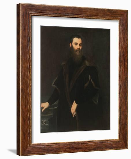 Lorenzo Soranzo (1519-75), Aged 35, 1553-Jacopo Robusti Tintoretto-Framed Giclee Print