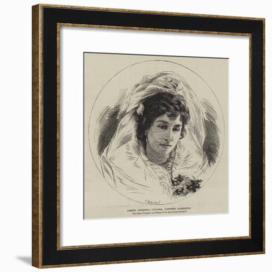 Loreta Domenica Vittoria, Countess Lambertini-null-Framed Giclee Print