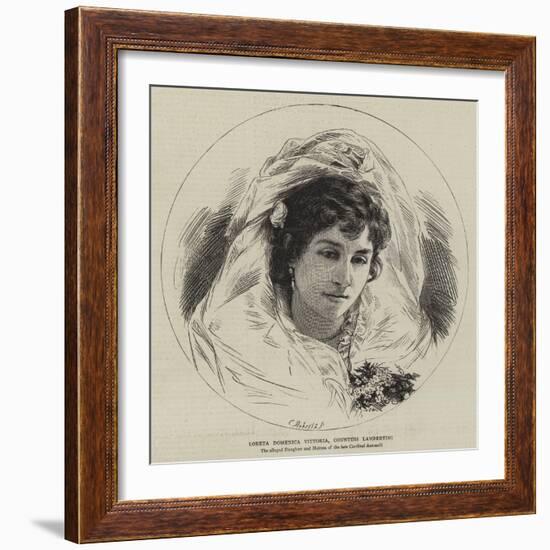 Loreta Domenica Vittoria, Countess Lambertini-null-Framed Giclee Print