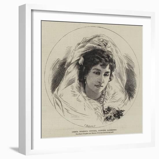 Loreta Domenica Vittoria, Countess Lambertini-null-Framed Giclee Print