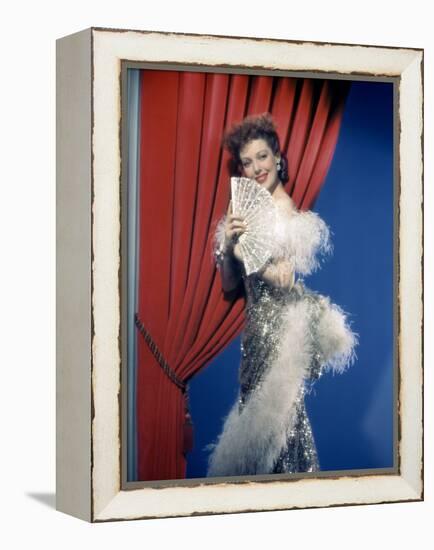 Loretta Young (photo)-null-Framed Stretched Canvas