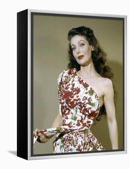 Loretta Young (photo)-null-Framed Stretched Canvas