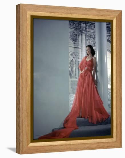 Loretta Young (photo)-null-Framed Stretched Canvas