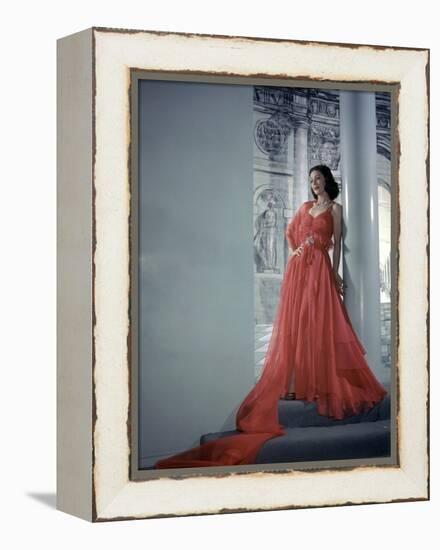 Loretta Young (photo)-null-Framed Stretched Canvas