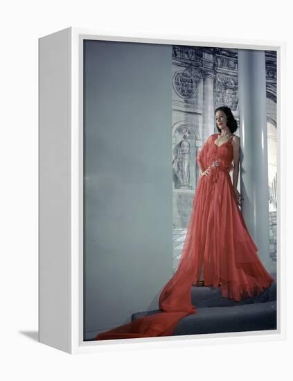 Loretta Young (photo)-null-Framed Stretched Canvas