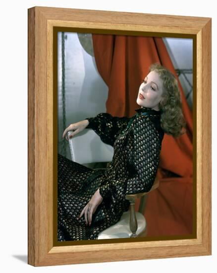 Loretta Young (photo)-null-Framed Stretched Canvas